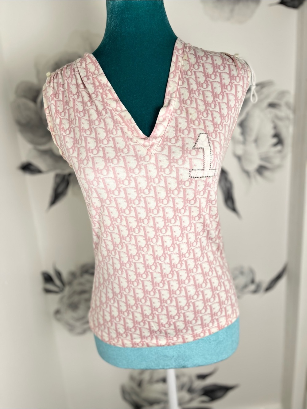 Christian Dior Monogram V-Neck Top